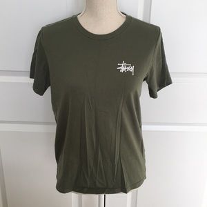 Olive Stussy Tee🌲